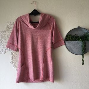 Athleta Coronado cowl short sleeve sweatshirt tall